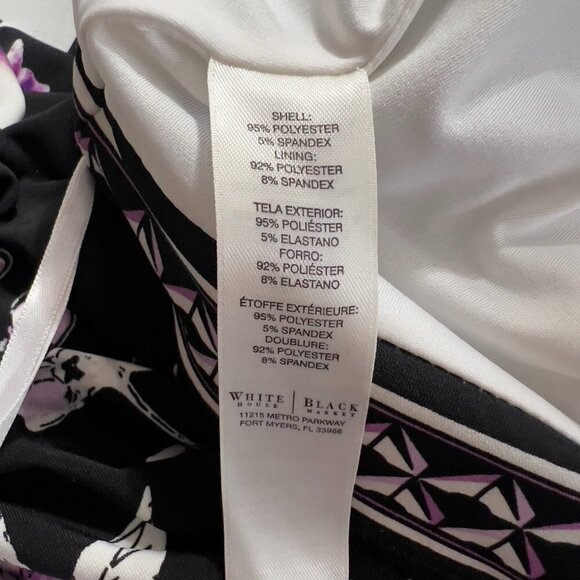 White House Black Market Women's Strapless Floral Print Maxi Dress - Picture 11 of 12